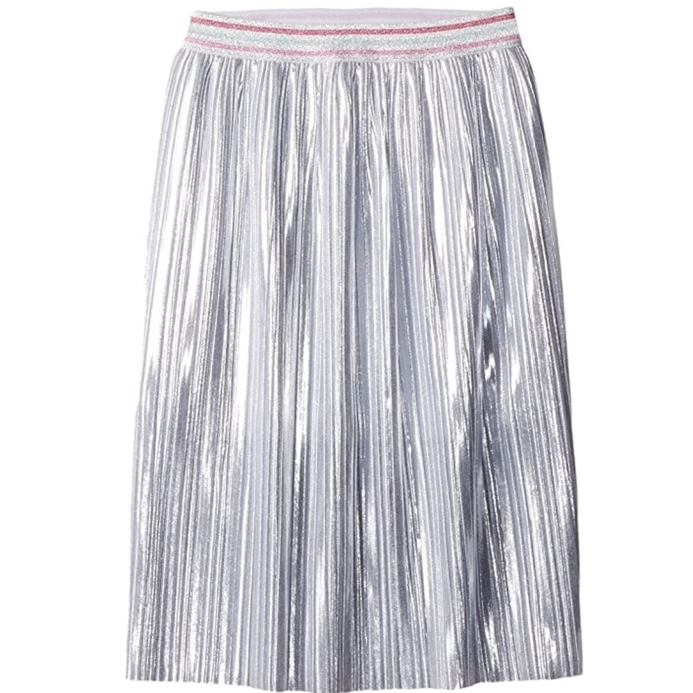 KATE SPADE Silver Pleated midi skirt